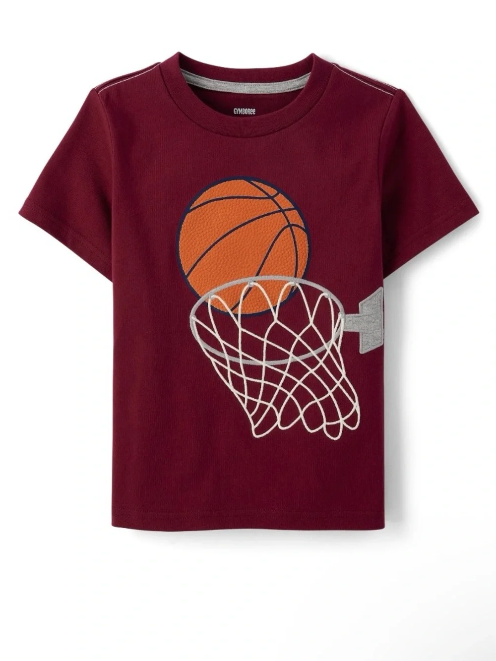 Gymboree Boys ‘Classroom Cutie’ Burgundy and Gray Basketball Short Set Size 7